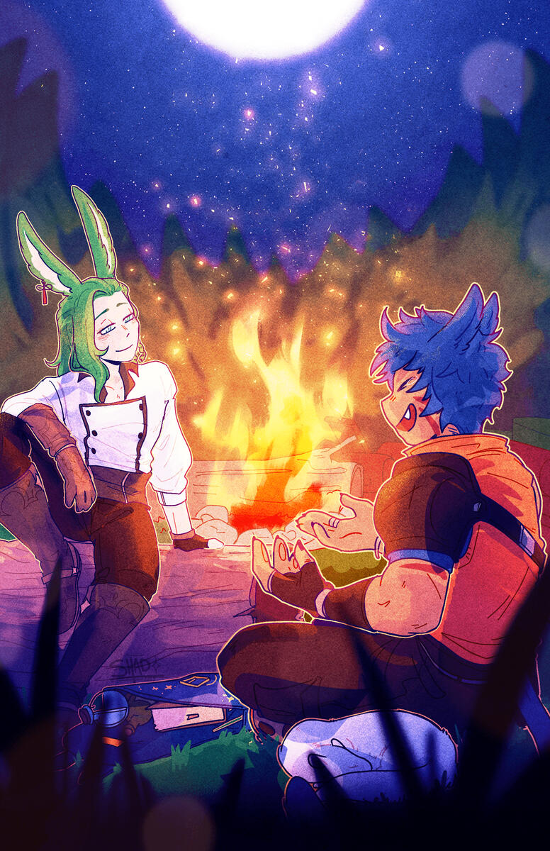 Iljax and A&#39;vett by @whaoAnon